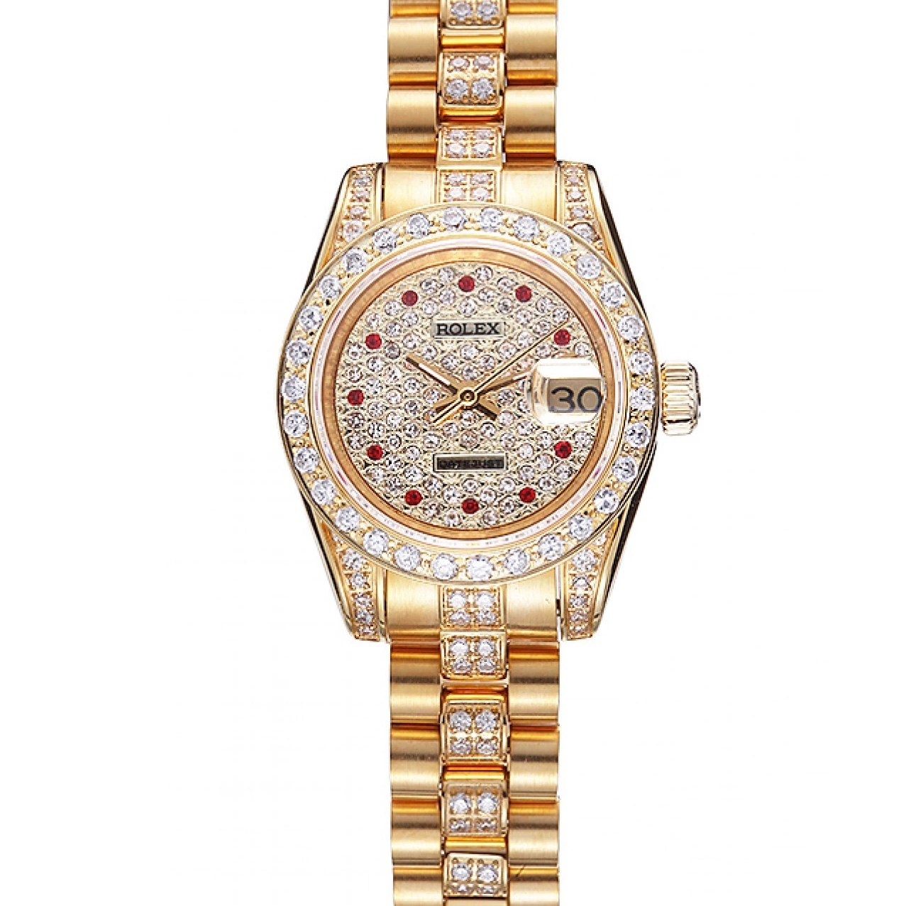 Aaa replica Dial 622023 Diamond DateJust Swiss Rolex Gold 0804